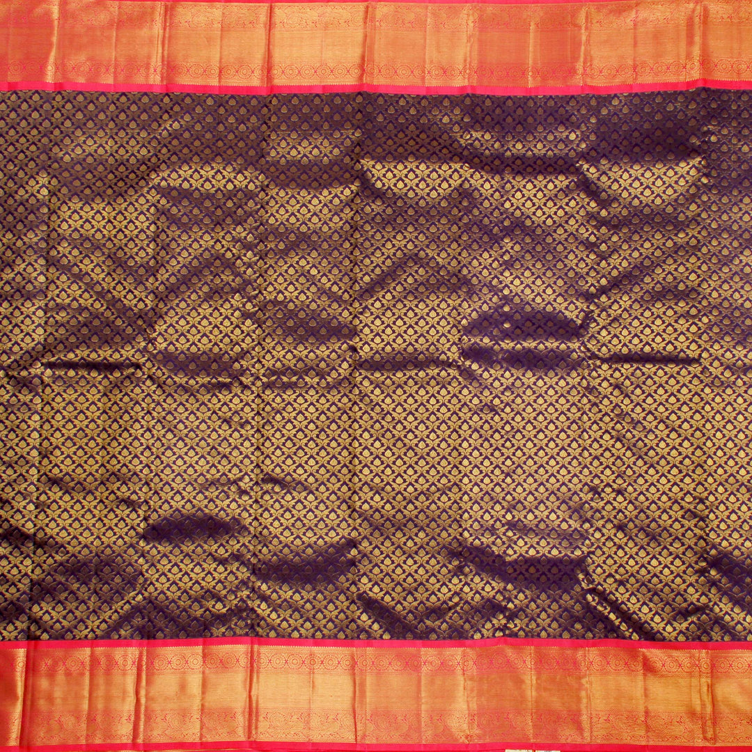 Kuberan Purple Pink Kanchivaram Silk Saree