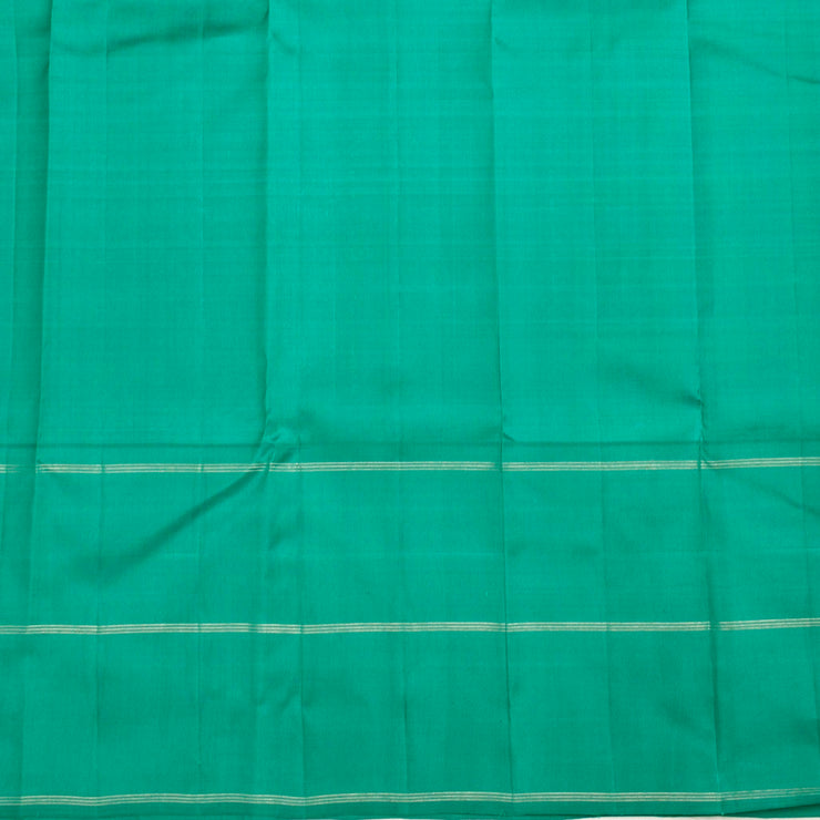 Kuberan Blue Green Kanchivaram Silk Saree