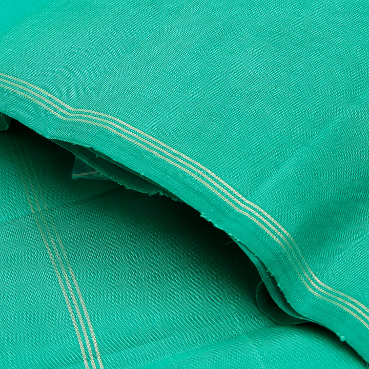 Kuberan Blue Green Kanchivaram Silk Saree