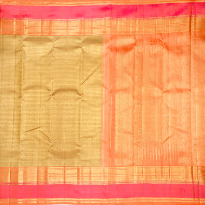 Kuberan Honey Pink Kanchivaram Silk Saree