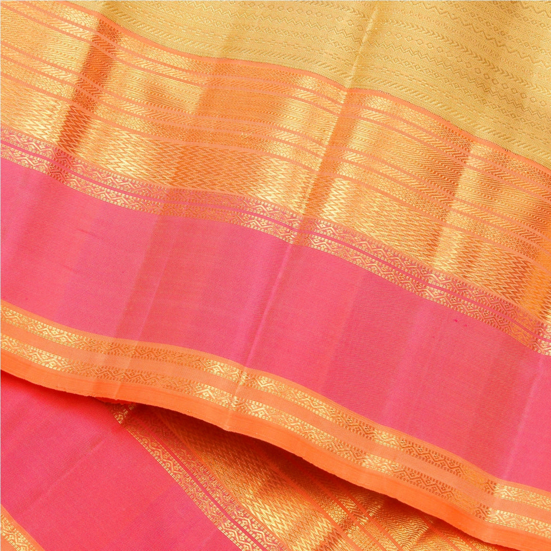 Kuberan Honey Pink Kanchivaram Silk Saree