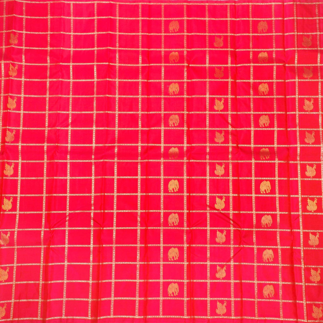 Kuberan Candy Turquoise Kanchivaram Silk Saree