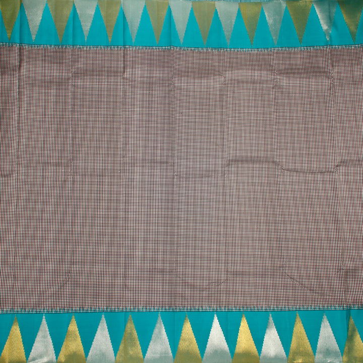 Kuberan Black Blue Kanchivaram Silk Saree