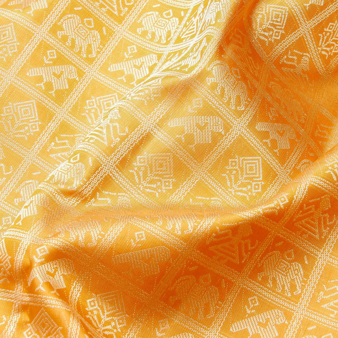Kuberan Cream Kanchivaram Silk Saree