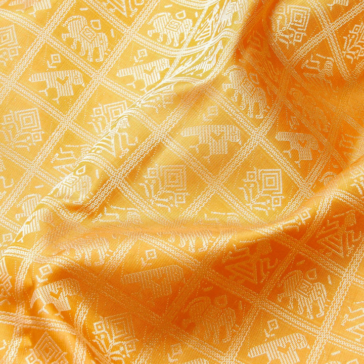 Kuberan Cream Kanchivaram Silk Saree
