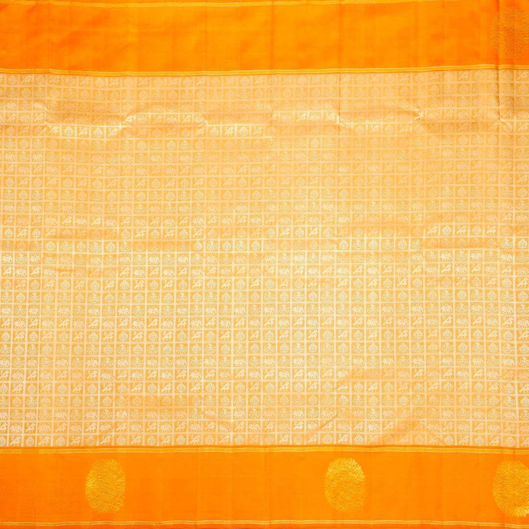 Kuberan Cream Kanchivaram Silk Saree
