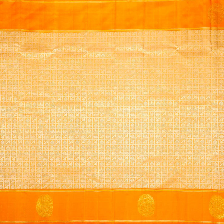 Kuberan Cream Kanchivaram Silk Saree