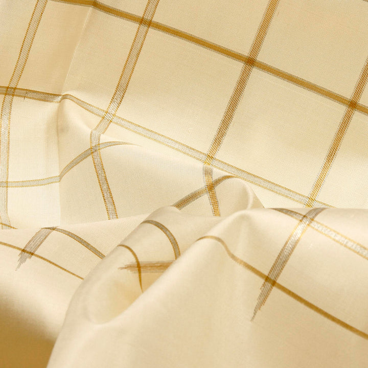 Kuberan White Kanchivaram Silk Saree