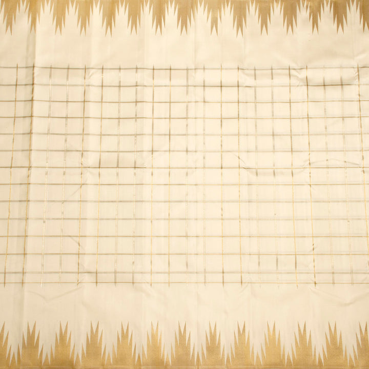 Kuberan White Kanchivaram Silk Saree