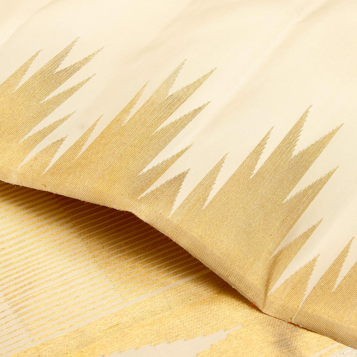 Kuberan White Kanchivaram Silk Saree
