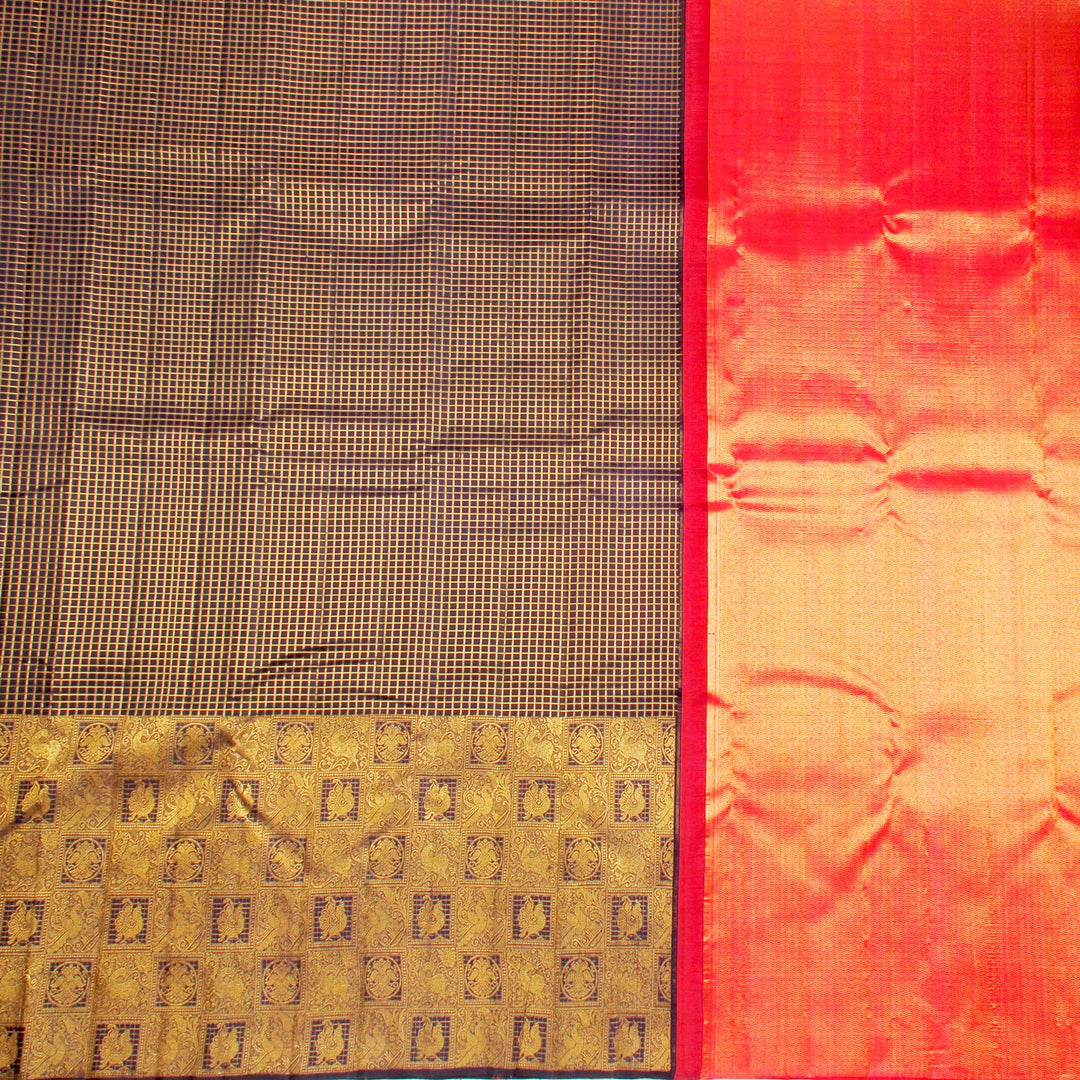 Kuberan Royal Blue Kanchivaram Silk Saree