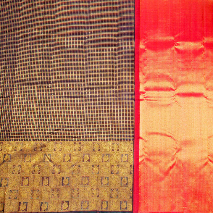 Kuberan Royal Blue Kanchivaram Silk Saree