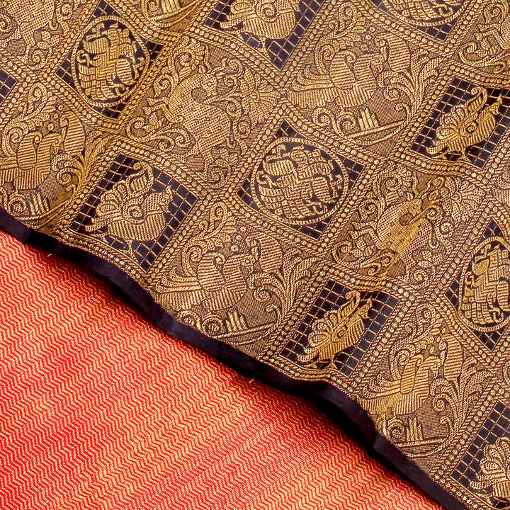 Kuberan Royal Blue Kanchivaram Silk Saree