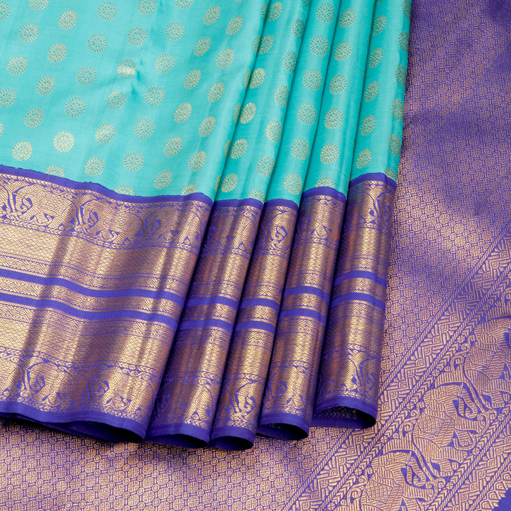 Kuberan Blue Kanchivaram Silk Saree