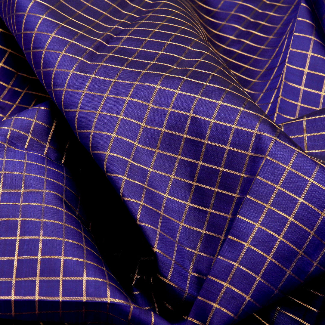 Kuberan Royal Blue Reddish Kanchiavarm Saree