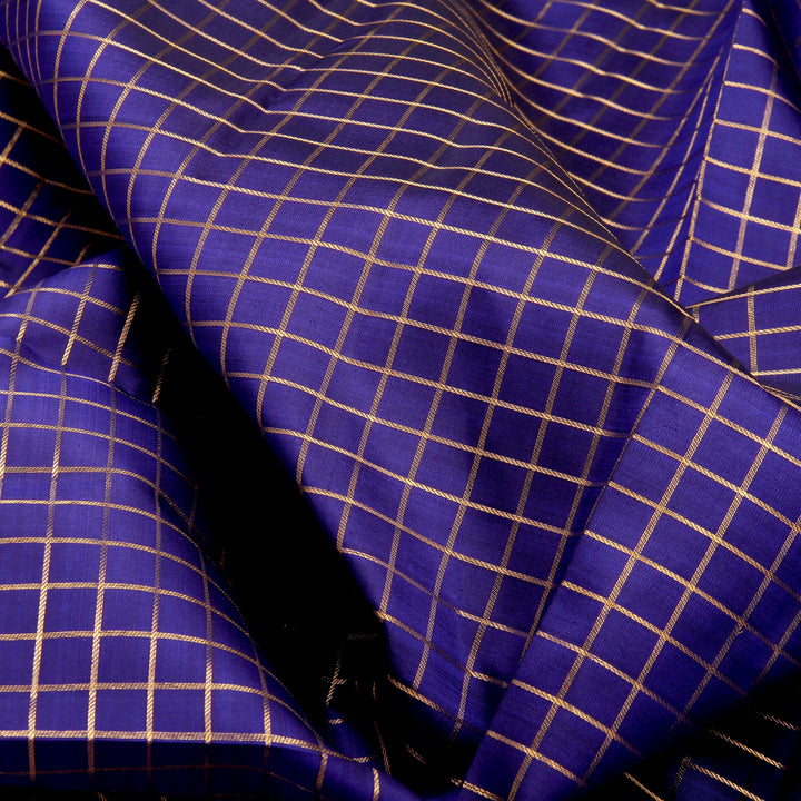 Kuberan Royal Blue Reddish Kanchiavarm Saree