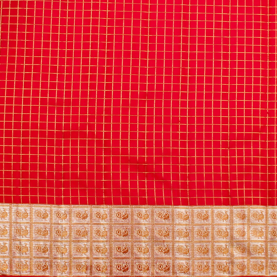 Kuberan Royal Blue Reddish Kanchiavarm Saree