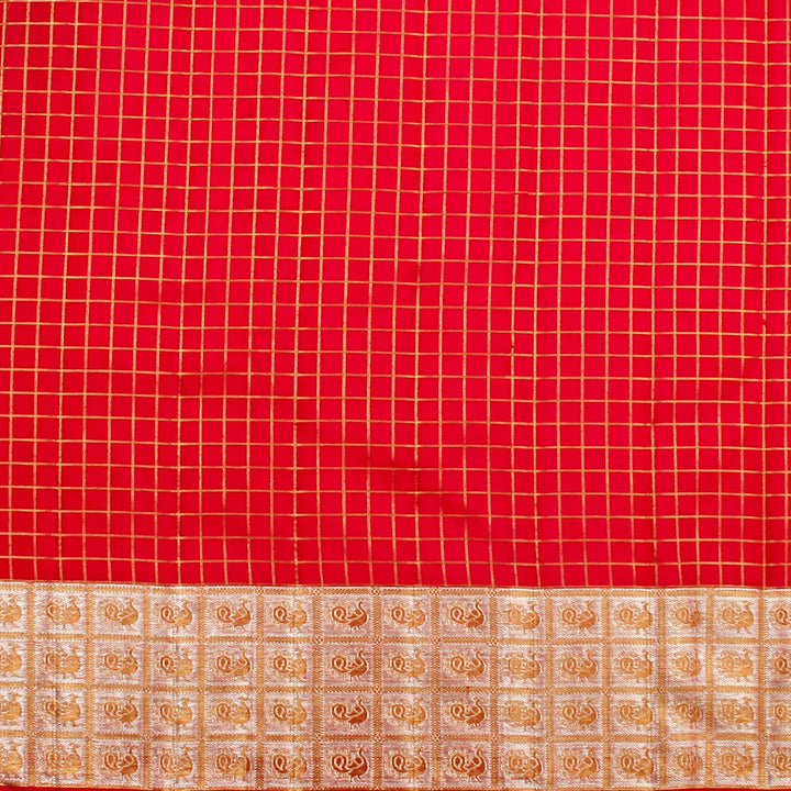 Kuberan Royal Blue Reddish Kanchiavarm Saree