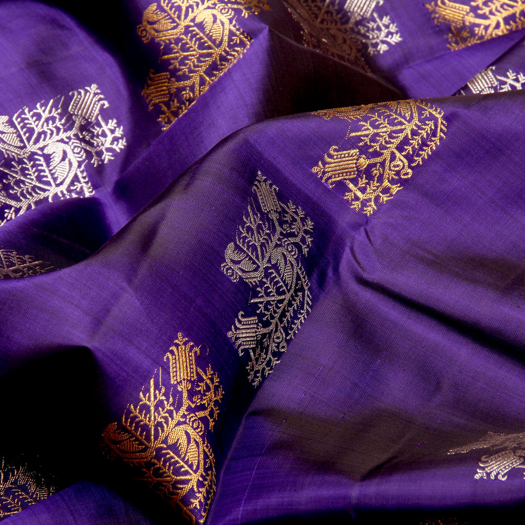 Kuberan Royal Blue Kanchivaram Silk Saree