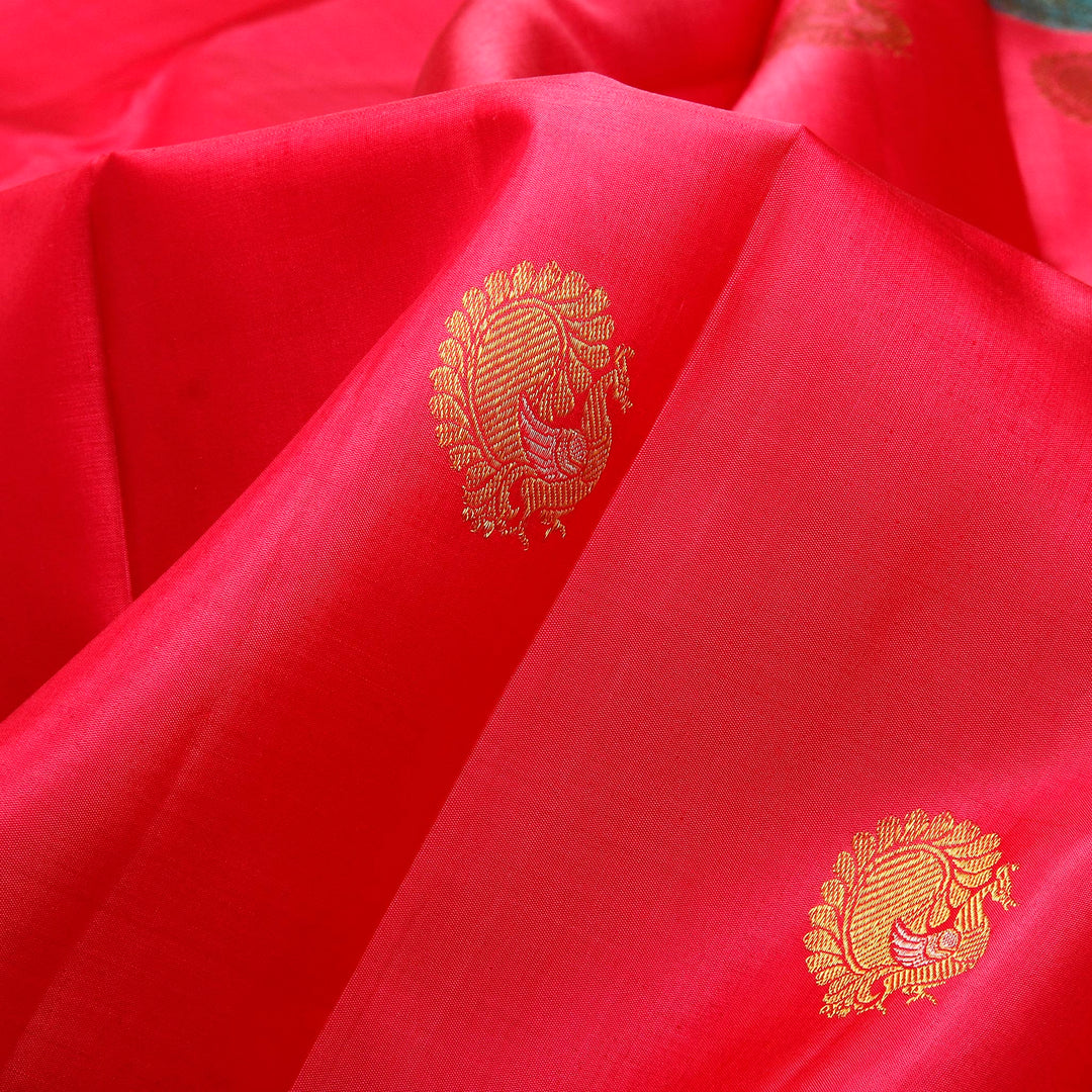 Kuberan Candy Blue Kanchivaram Silk Saree