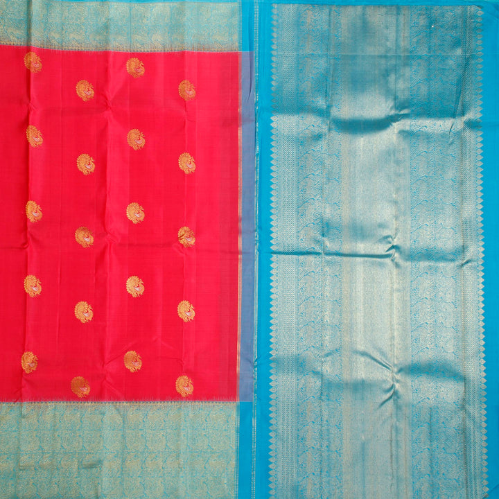 Kuberan Candy Blue Kanchivaram Silk Saree