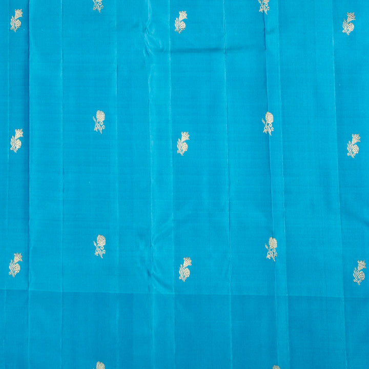 Kuberan Candy Blue Kanchivaram Silk Saree