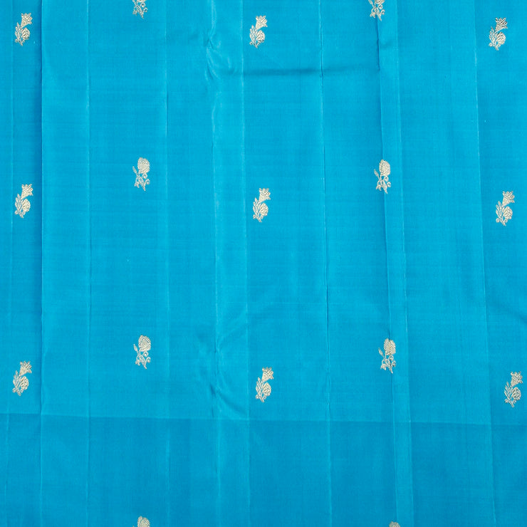 Kuberan Candy Blue Kanchivaram Silk Saree