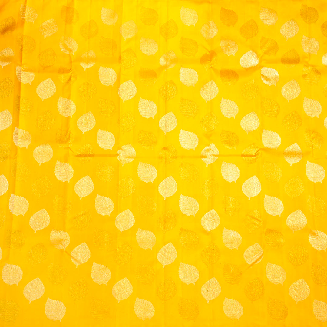 Kuberan Yellow Red Kanchivaram Silk Saree