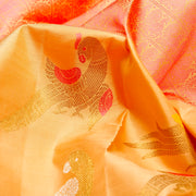 Kuberan Off Beige Pink Kanchivaram Silk Saree