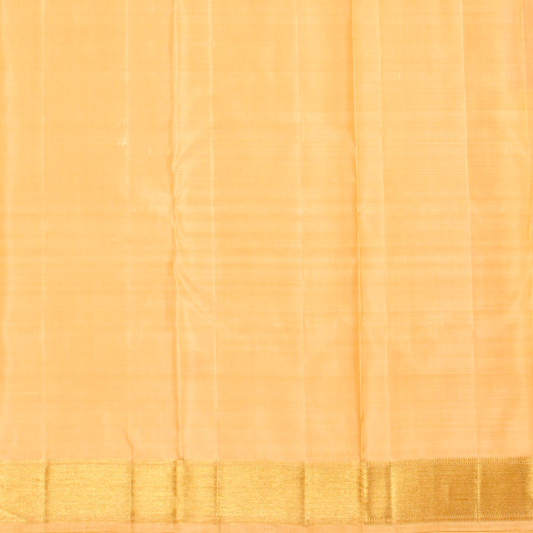 Kuberan Off Beige Pink Kanchivaram Silk Saree