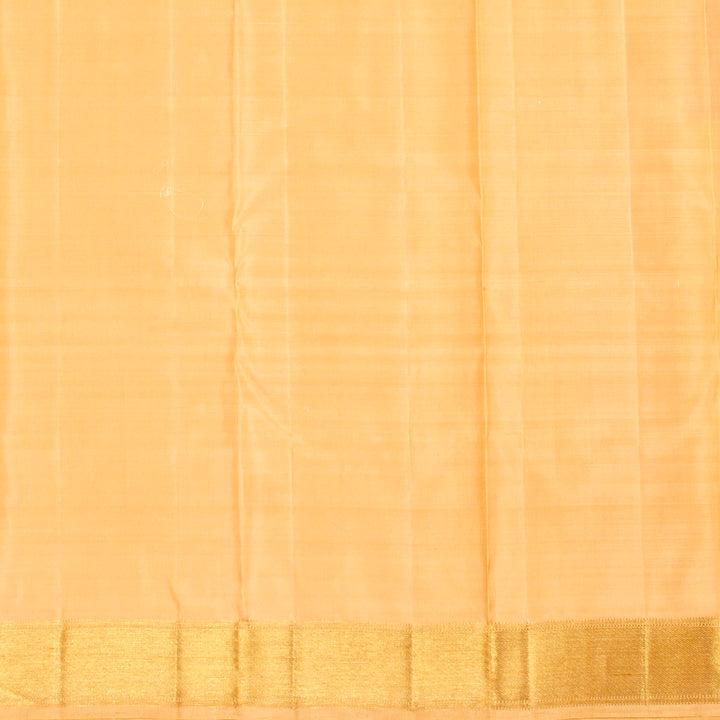 Kuberan Off Beige Pink Kanchivaram Silk Saree