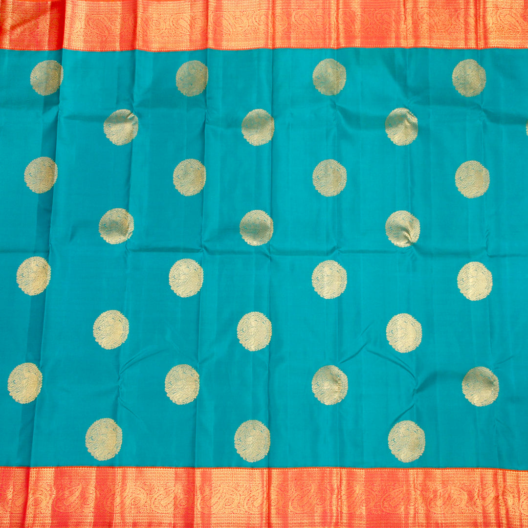 Kuberan Blue Pink Kanchivaram Silk Saree