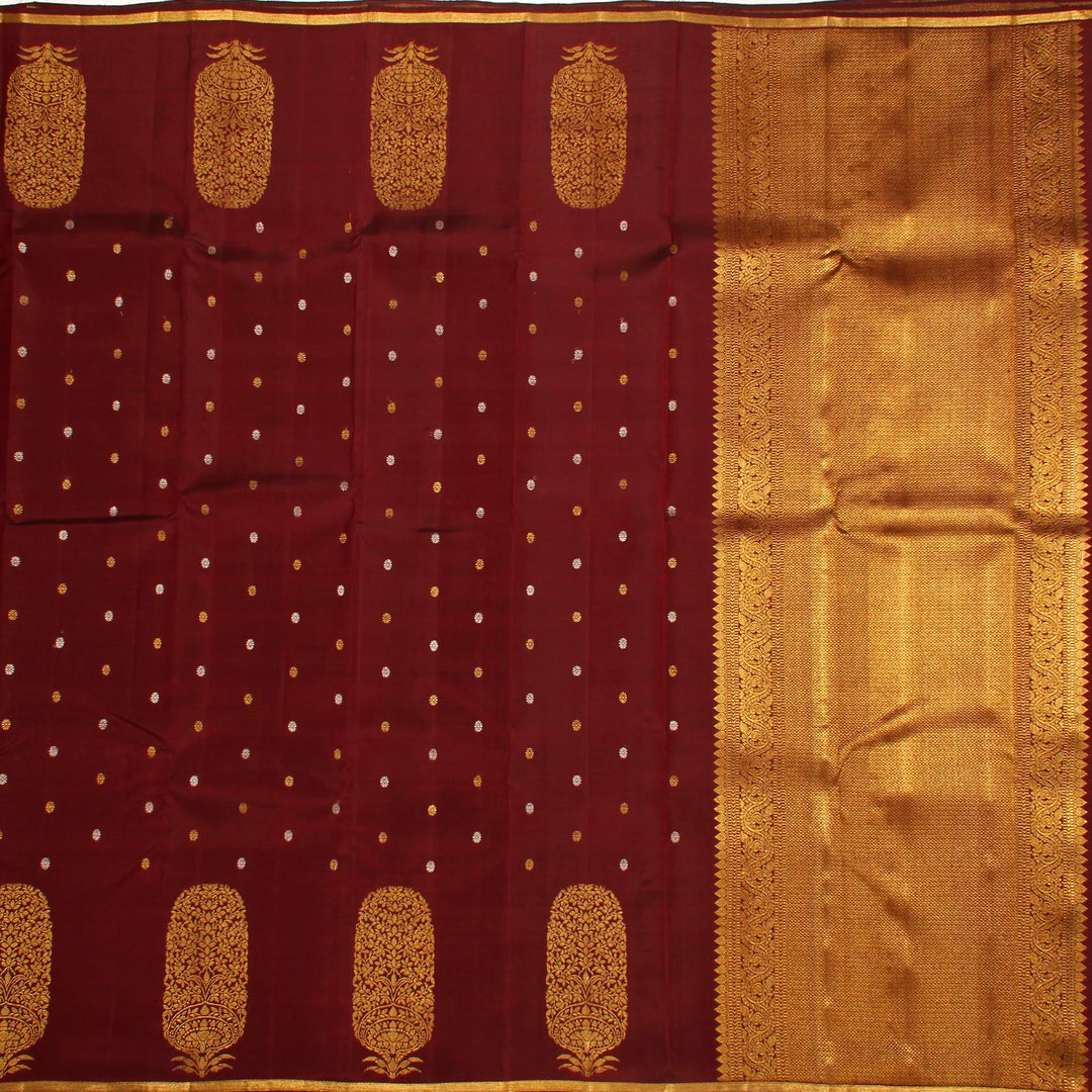 Kuberan Brown Bean Kanchivaram Silk Saree