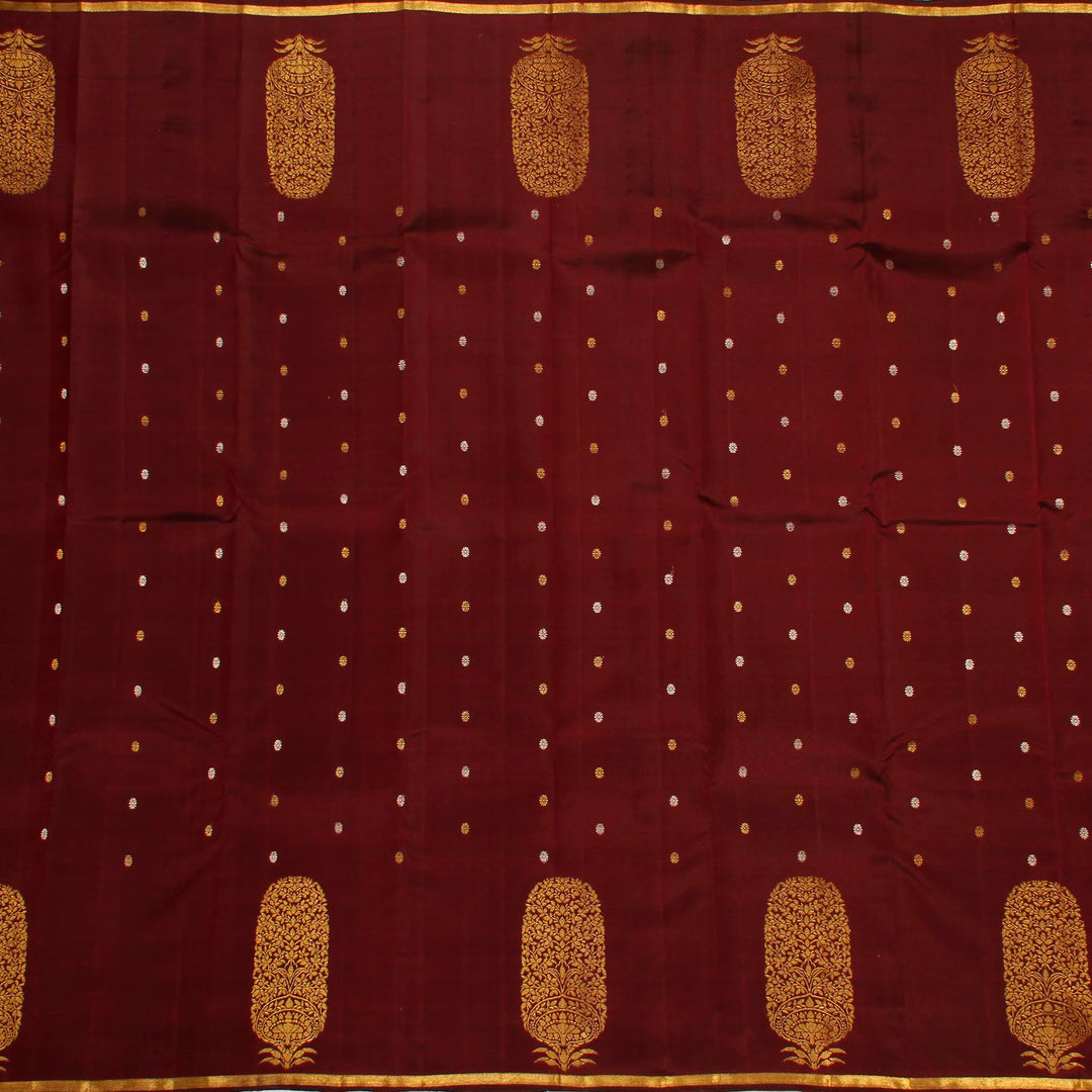 Kuberan Brown Bean Kanchivaram Silk Saree