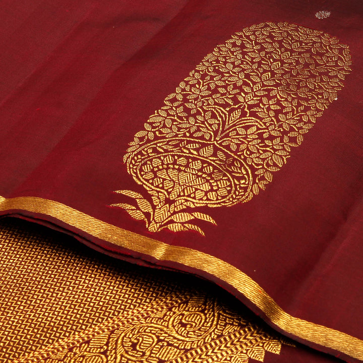Kuberan Brown Bean Kanchivaram Silk Saree