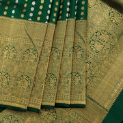 Kuberan Bottle Green Kanchivaram Silk Saree