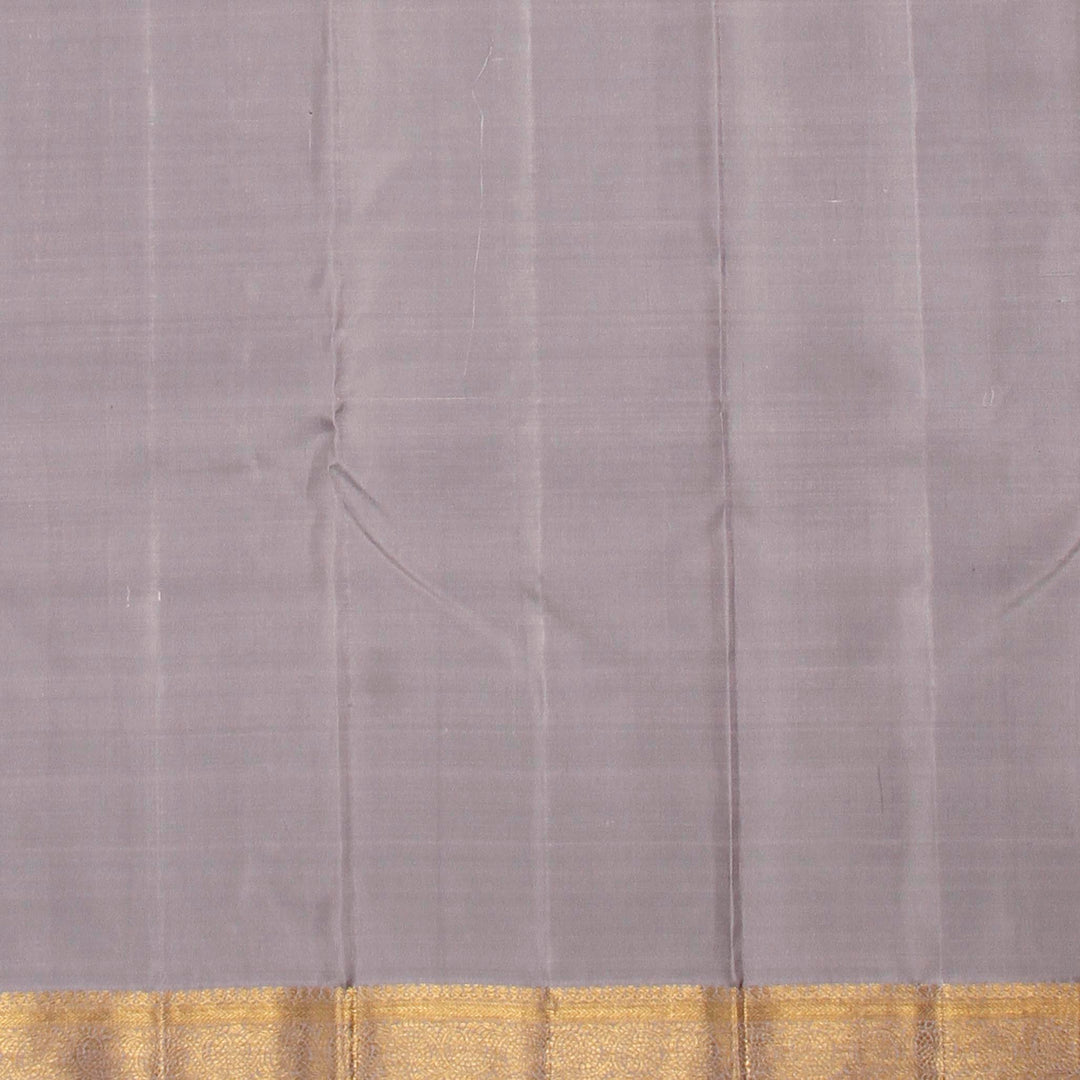 Kuberan Royal Blue Grey Kanchivaram Silk Saree