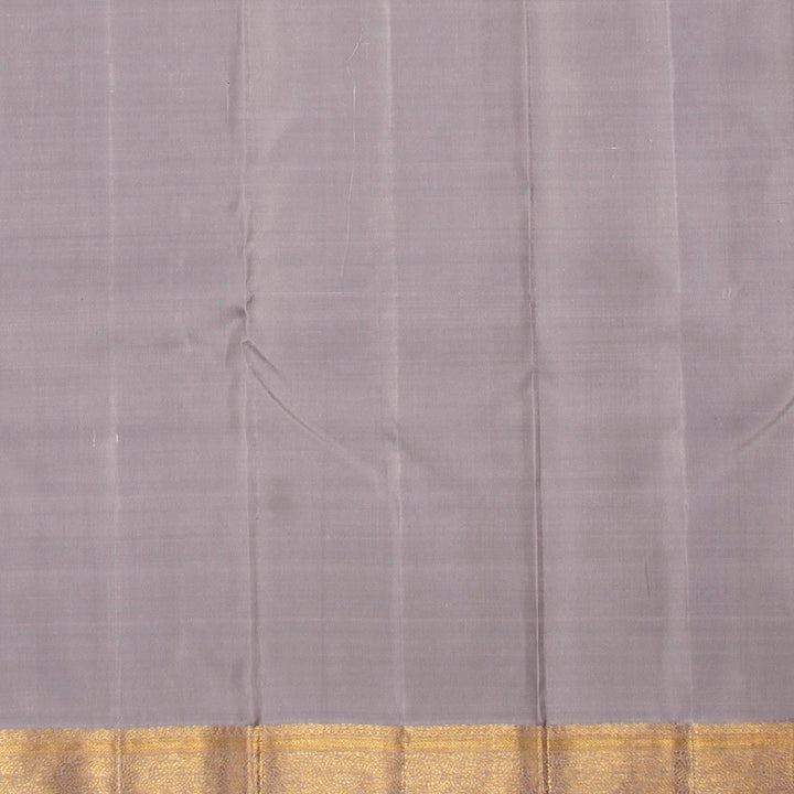 Kuberan Royal Blue Grey Kanchivaram Silk Saree