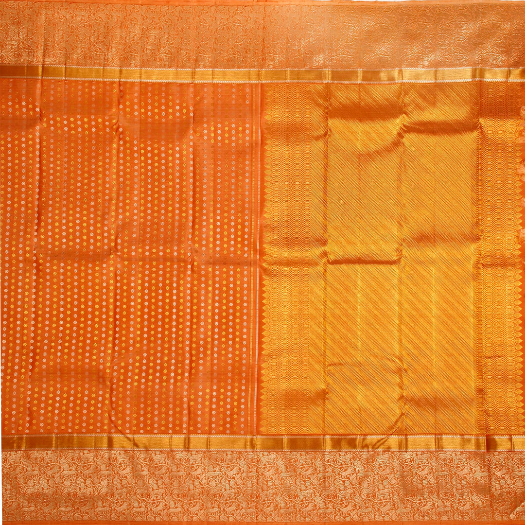 Kuberan Caramel Kanchivaram Silk Saree