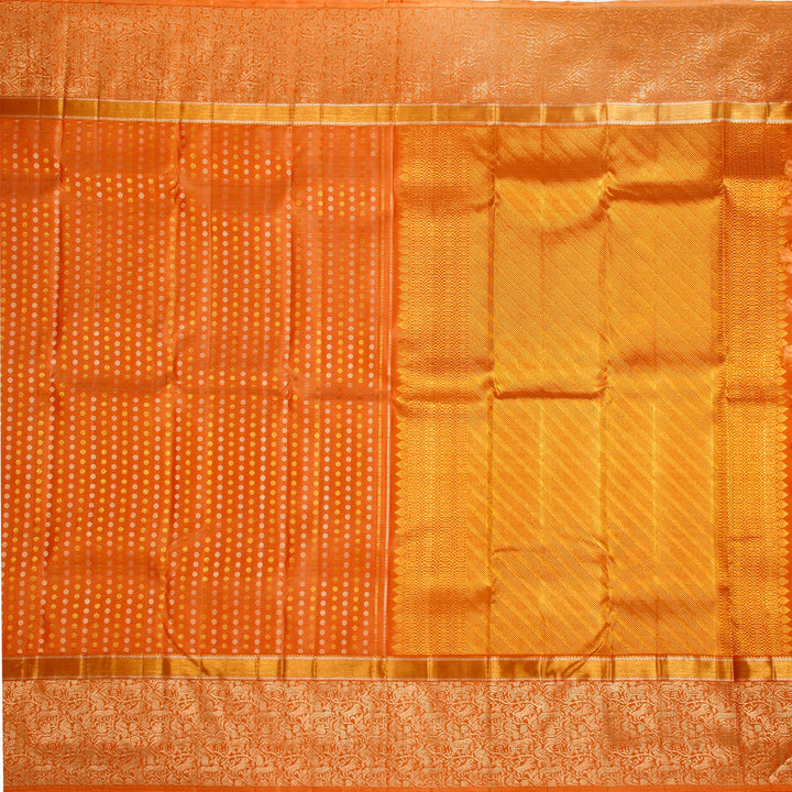 Kuberan Caramel Kanchivaram Silk Saree