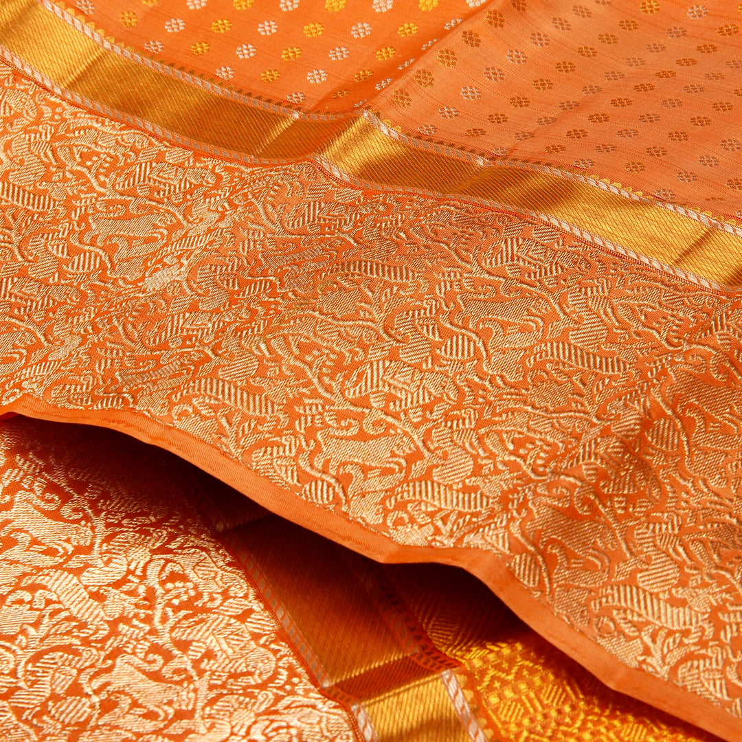 Kuberan Caramel Kanchivaram Silk Saree
