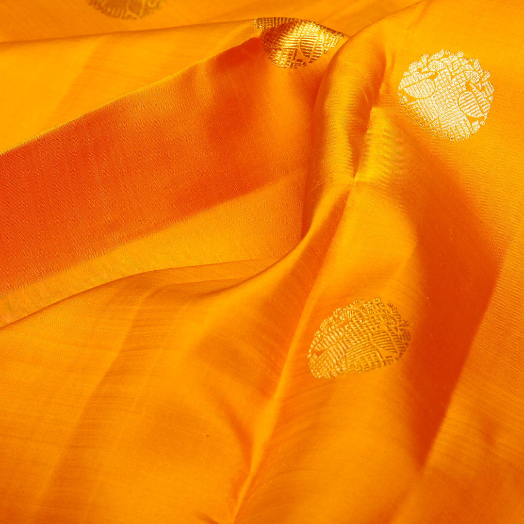 Kuberan Yellow Pink Kanchivaram Silk Saree