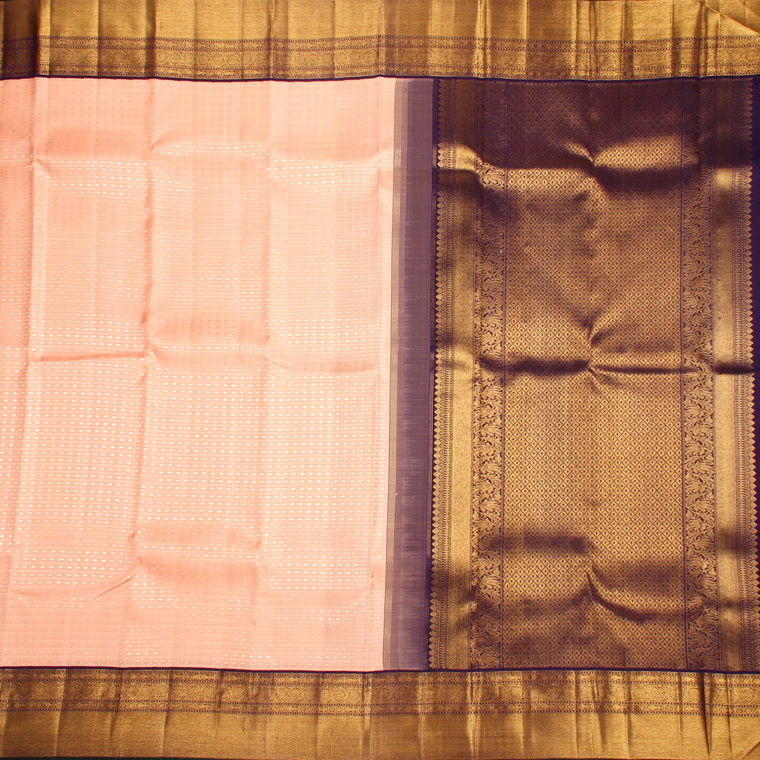 Kuberan Light Pink Kanchivaram Silk Saree