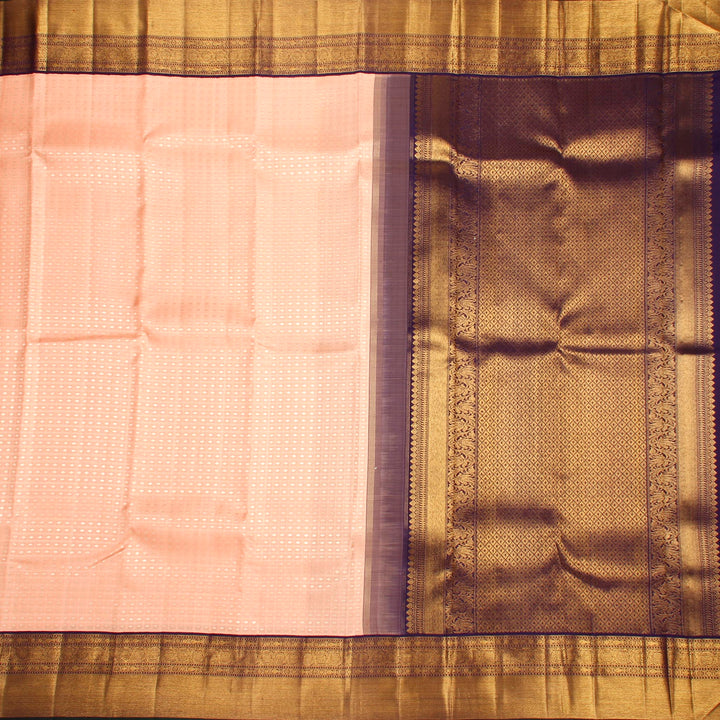 Kuberan Light Pink Kanchivaram Silk Saree