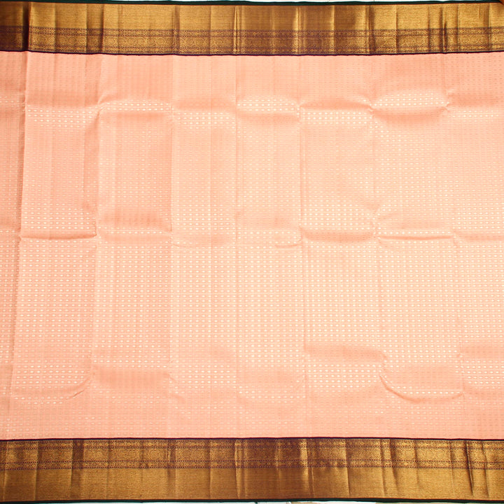 Kuberan Light Pink Kanchivaram Silk Saree
