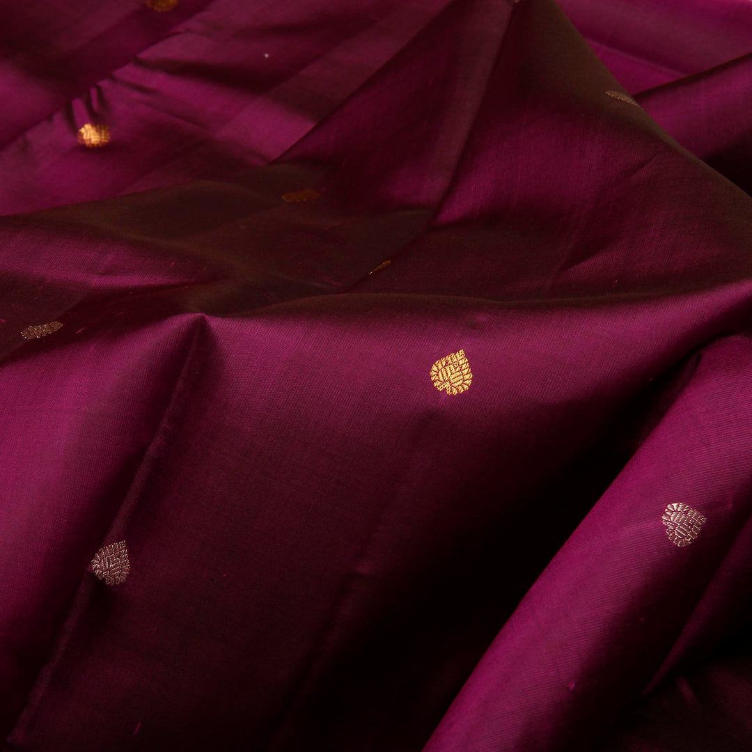 Kuberan Purple Kanchivaram Silk Saree