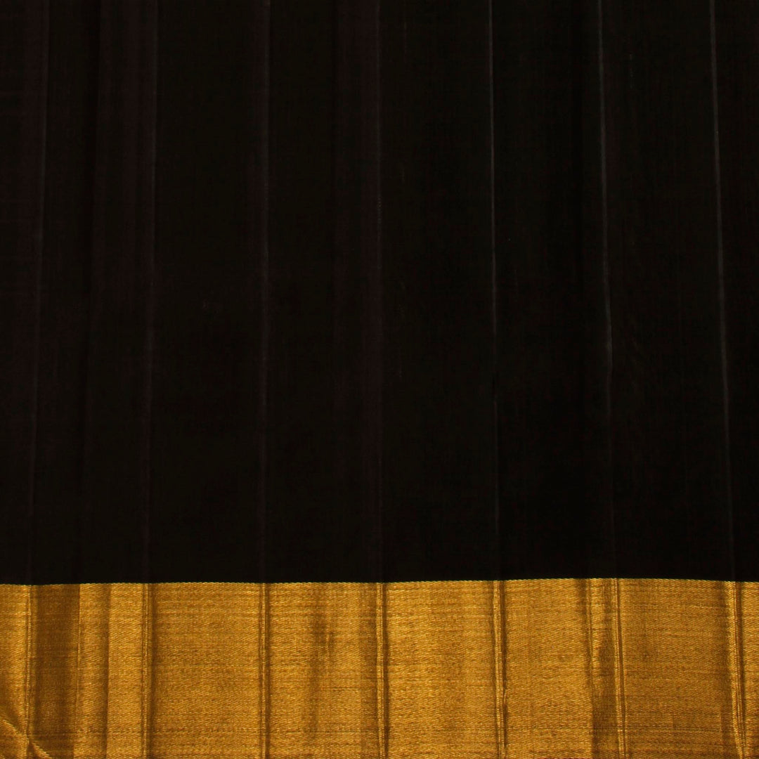 Kuberan White Black Kanchivaram Silk Saree