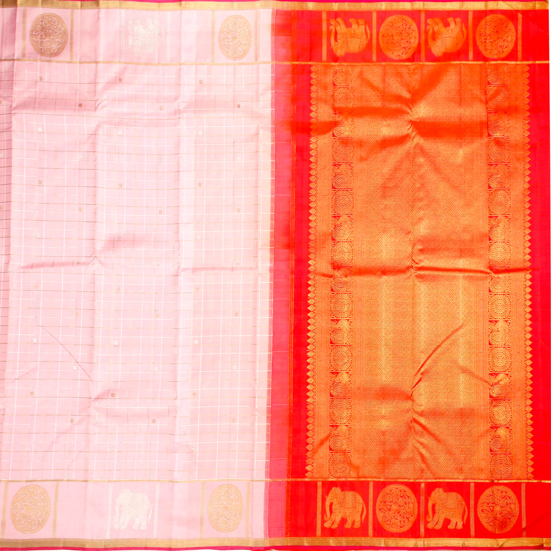 Kuberan Rose Kanchivaram Silk Saree