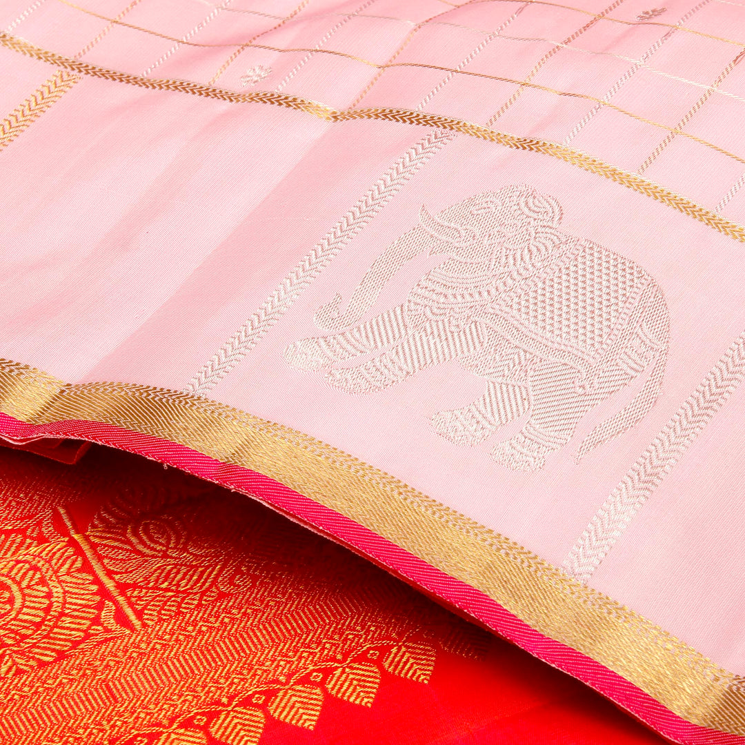 Kuberan Rose Kanchivaram Silk Saree