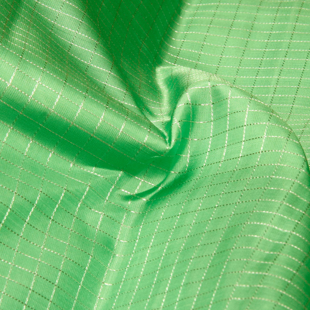 Kuberan Mint Pink Kanchivaram Silk Saree